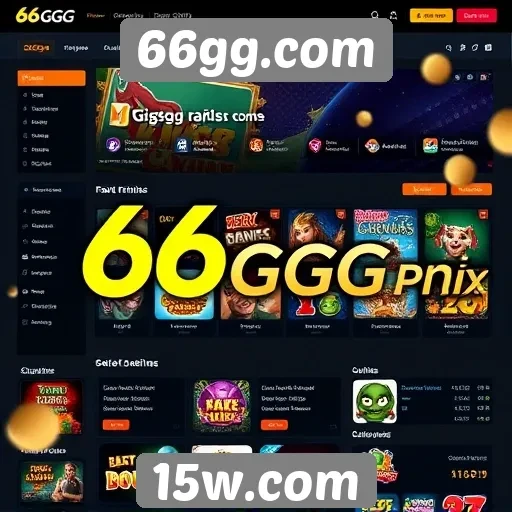 Interface do usuário do site 66gg.com